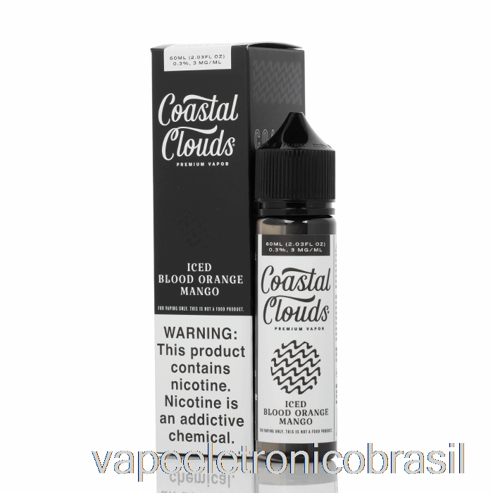 Vape Recarregável Iced Blood Orange Mango - Nuvens Costeiras Co. - 60ml 6mg